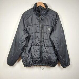 The North Face Jacket Mens XL Black Puffer Zip Up Lightweight Outdoor